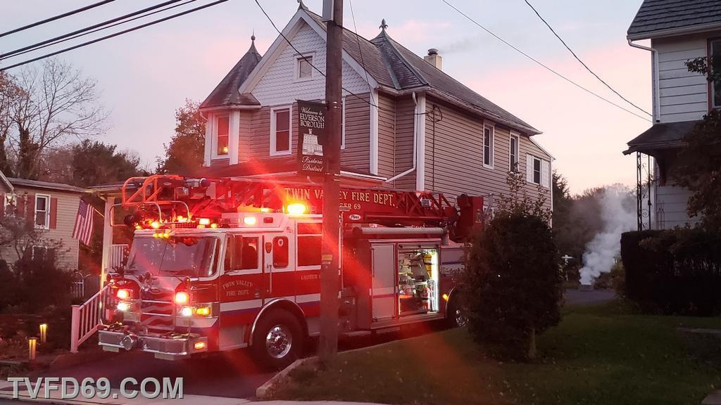 Chimney fire in Elverson Borough 